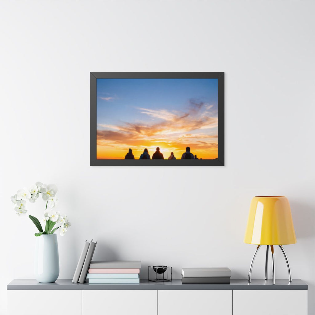 Framed Horizontal Poster - Sunset Ridge (14×11, 16×12... |...