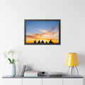 Framed Horizontal Poster - Sunset Ridge (14×11, 16×12... |...