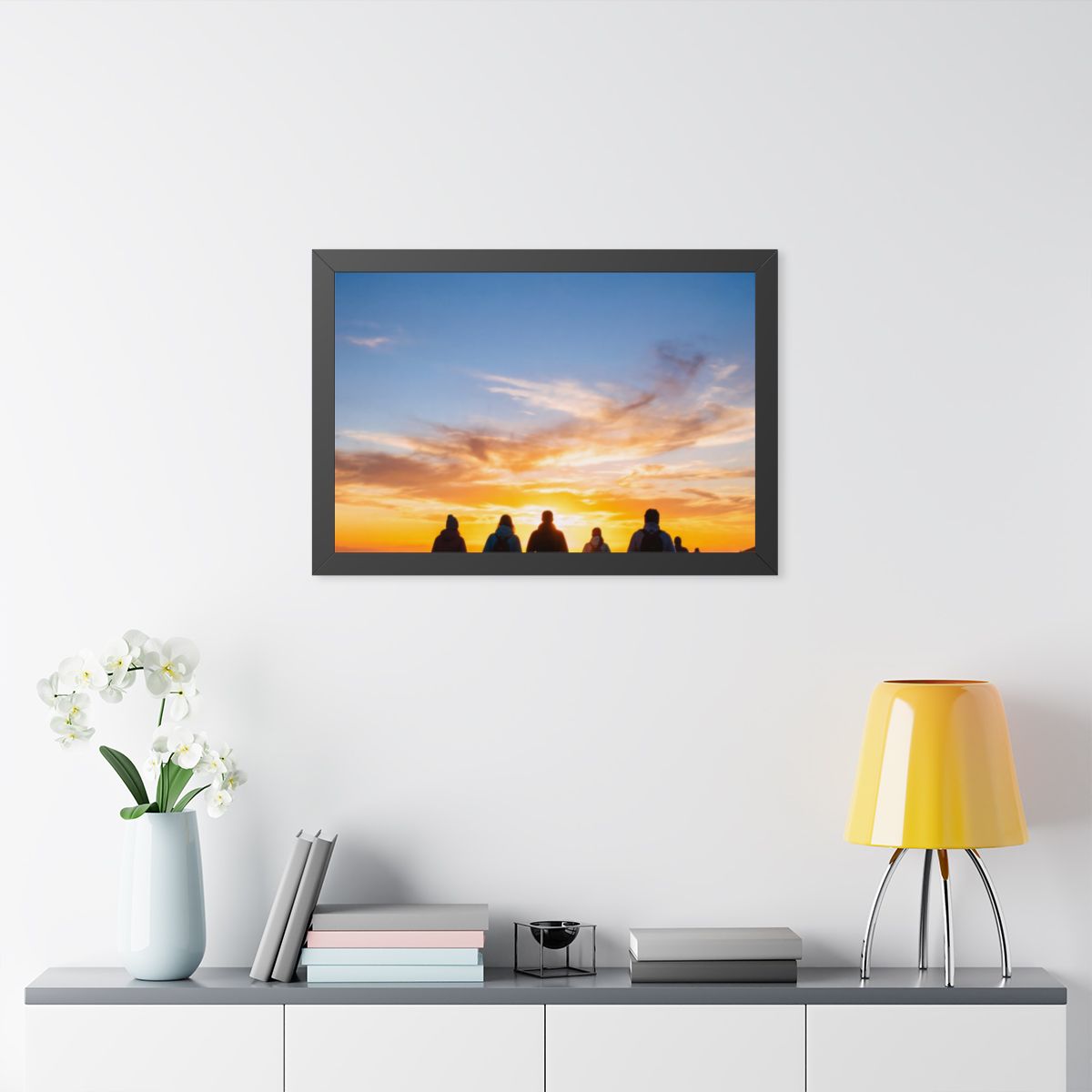 Framed Horizontal Poster - Sunset Ridge (14×11, 16×12... |...