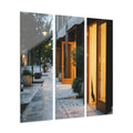 Acrylic Prints Triptych - Twilight Promenade — Portrait |...