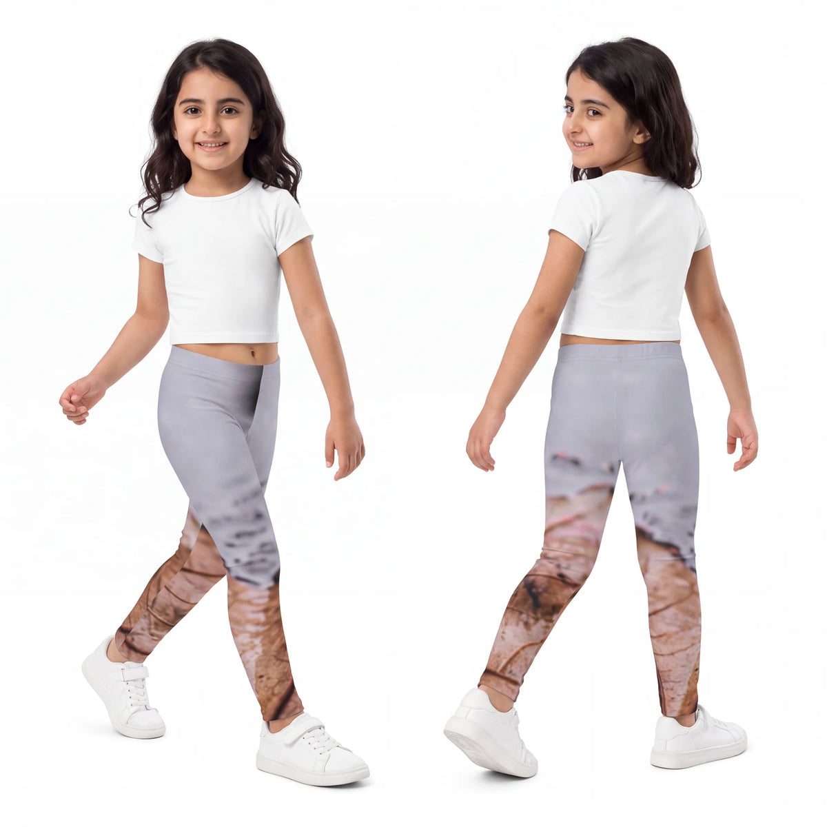 Kids Leggings with Autumn Street Art