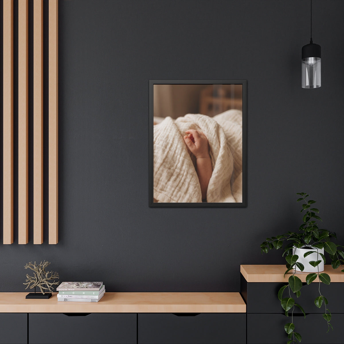 Framed Poster Wall Art - Boho Nursery — Portrait