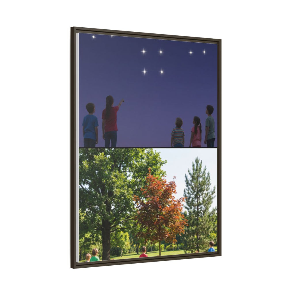 Framed Matte Canvas - Discovery — Espresso / 1.25"