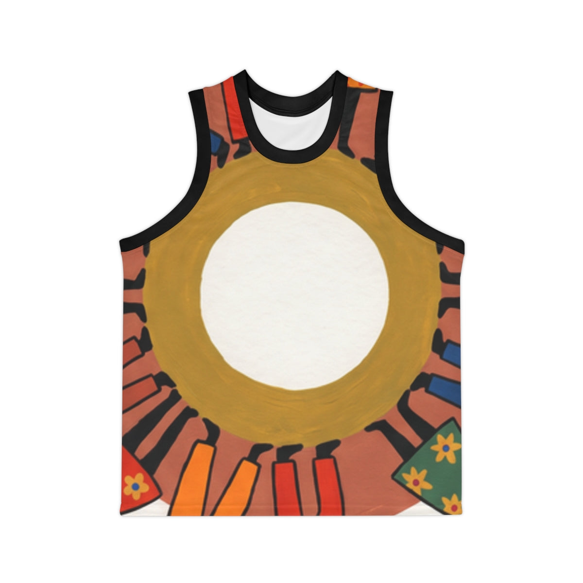 Unisex Basketball Jersey - Unity Mandala | Echovira Gallery