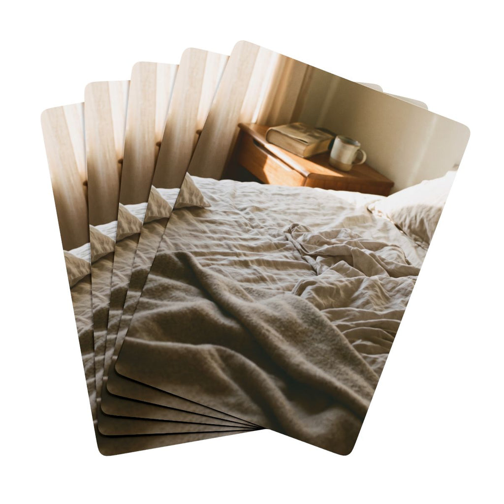 Poker Playing Cards - Sunlit Linen Deck | Echovira Gallery