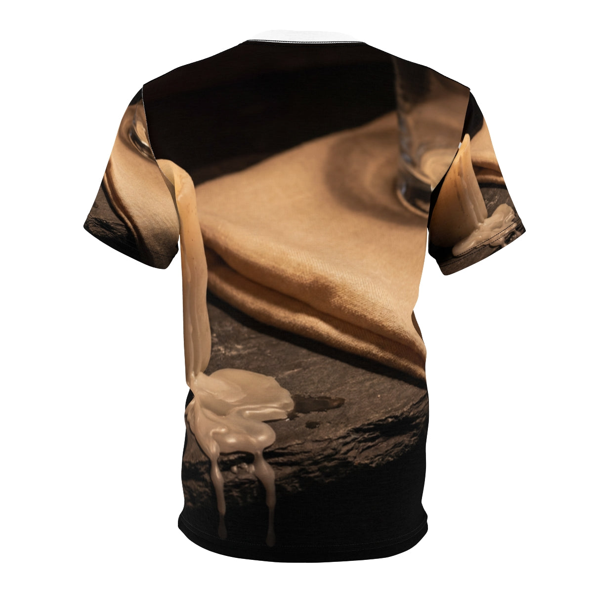 Men's Cut & Sew Tee - Candlelit Shadows | Echovira Gallery