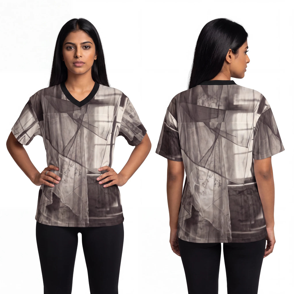 Unisex Football Jersey - Spectral Veils | Echovira Gallery
