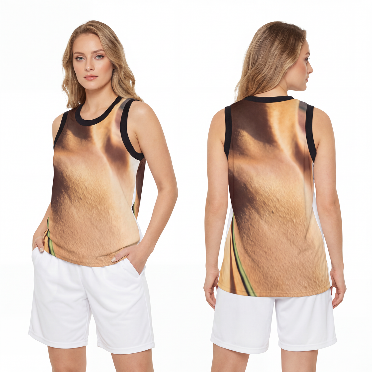 Golden Hour Basketball Jersey - Emerald Sunset | Echovira...
