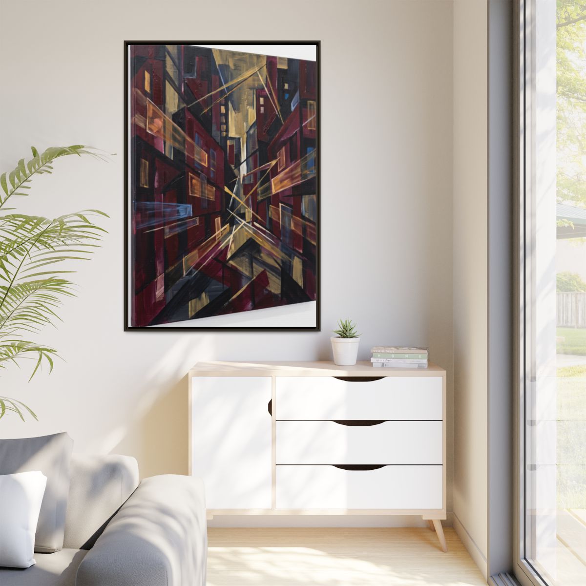Framed Matte Canvas - Urban Perspective (8×10, 9×12, 11×14...