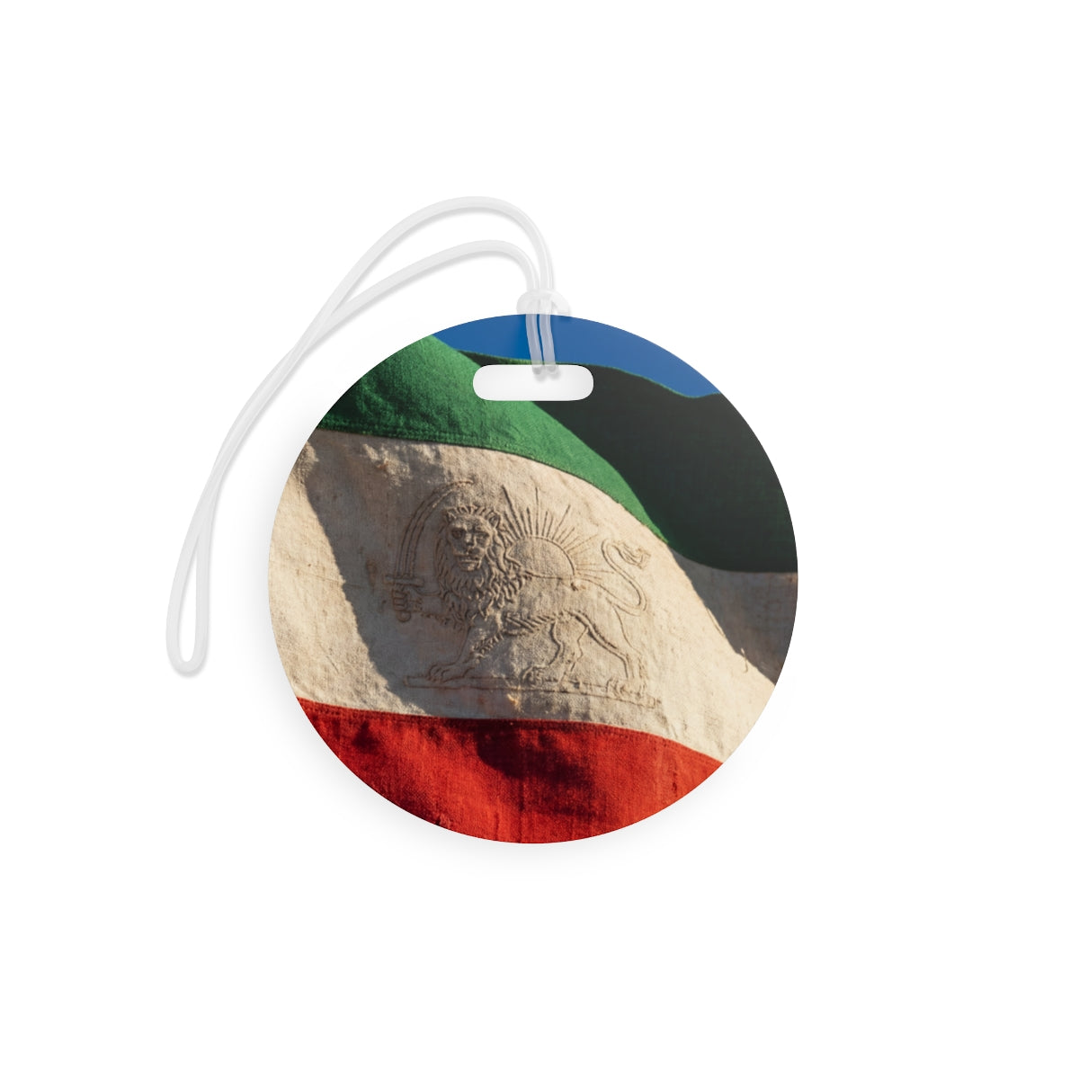 Luggage Tags - Vintage Persian Lion and Sun Flag Art |...