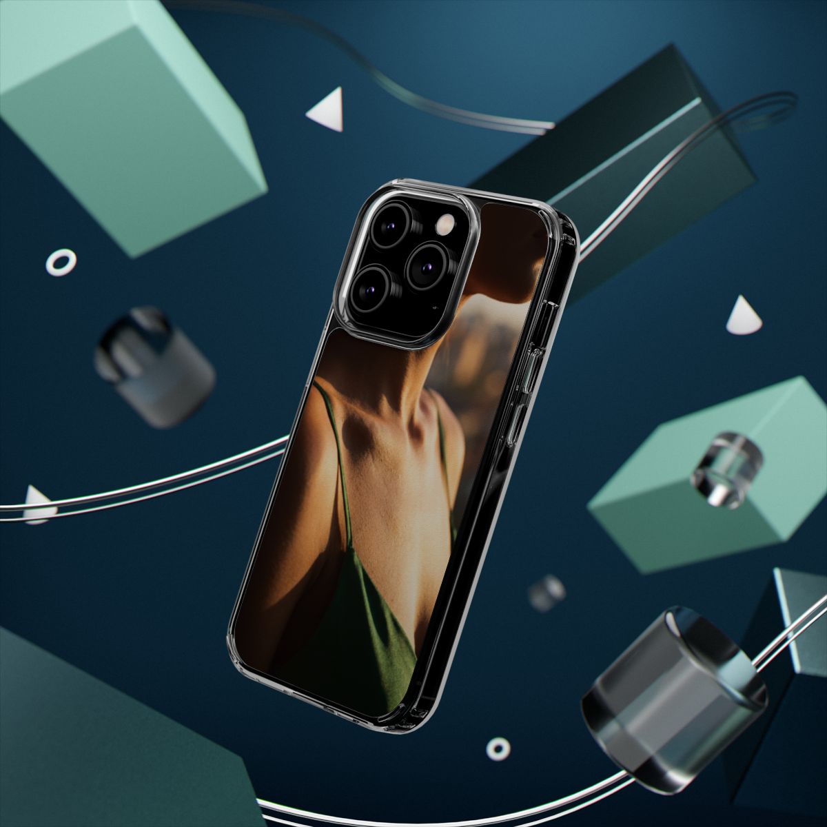 Clear Impact-Resistant Cases - Clear Phone Case - Emerald...
