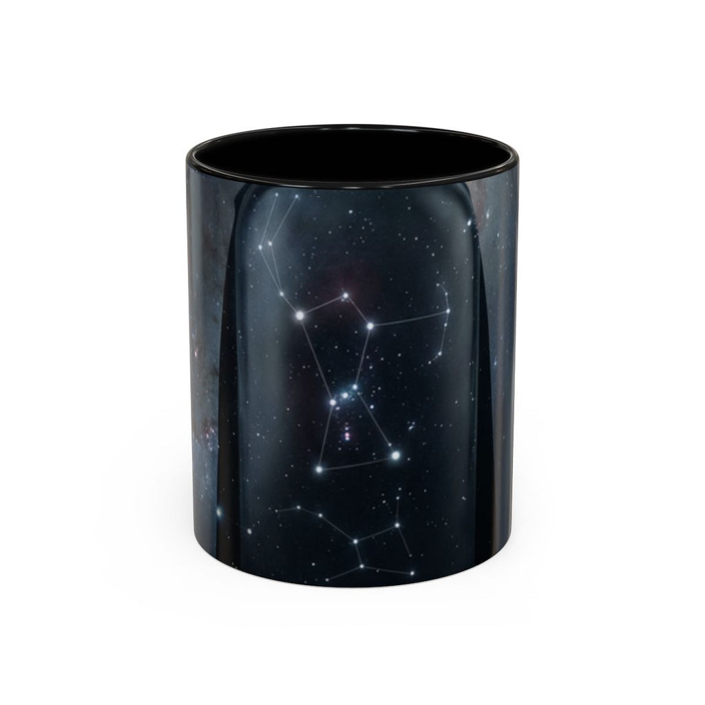 Accent Coffee Mug - Orion Cosmic Sentinel Art | Echovira...