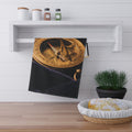 Vintage Brass Sundial Compass Tea Towels