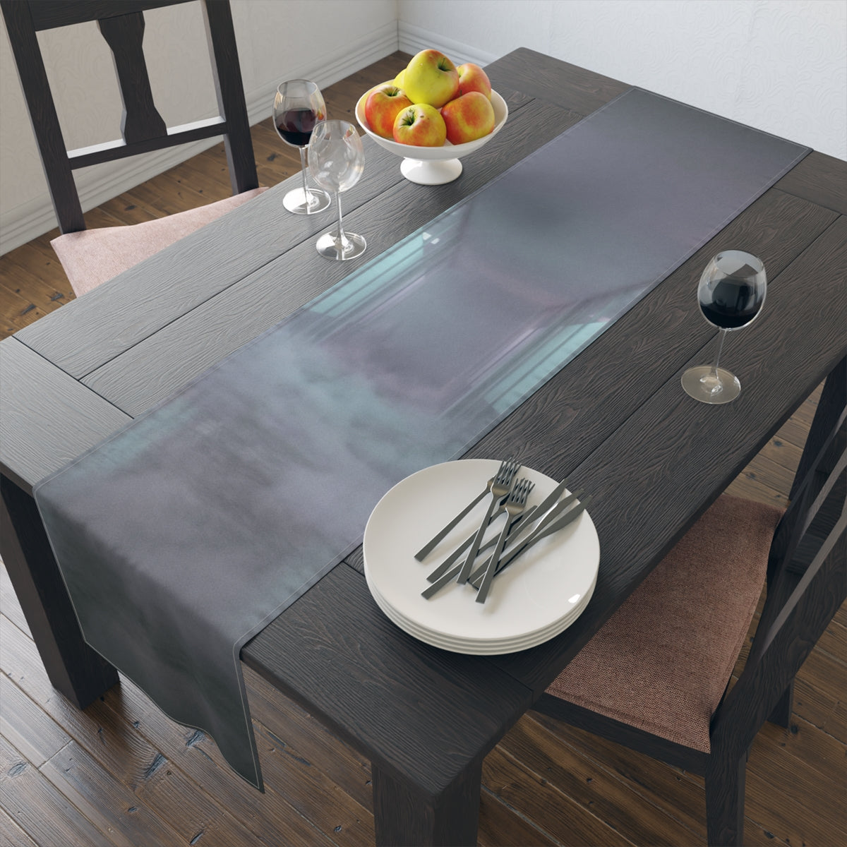 Table Runner - Liminal Fog | Echovira Gallery