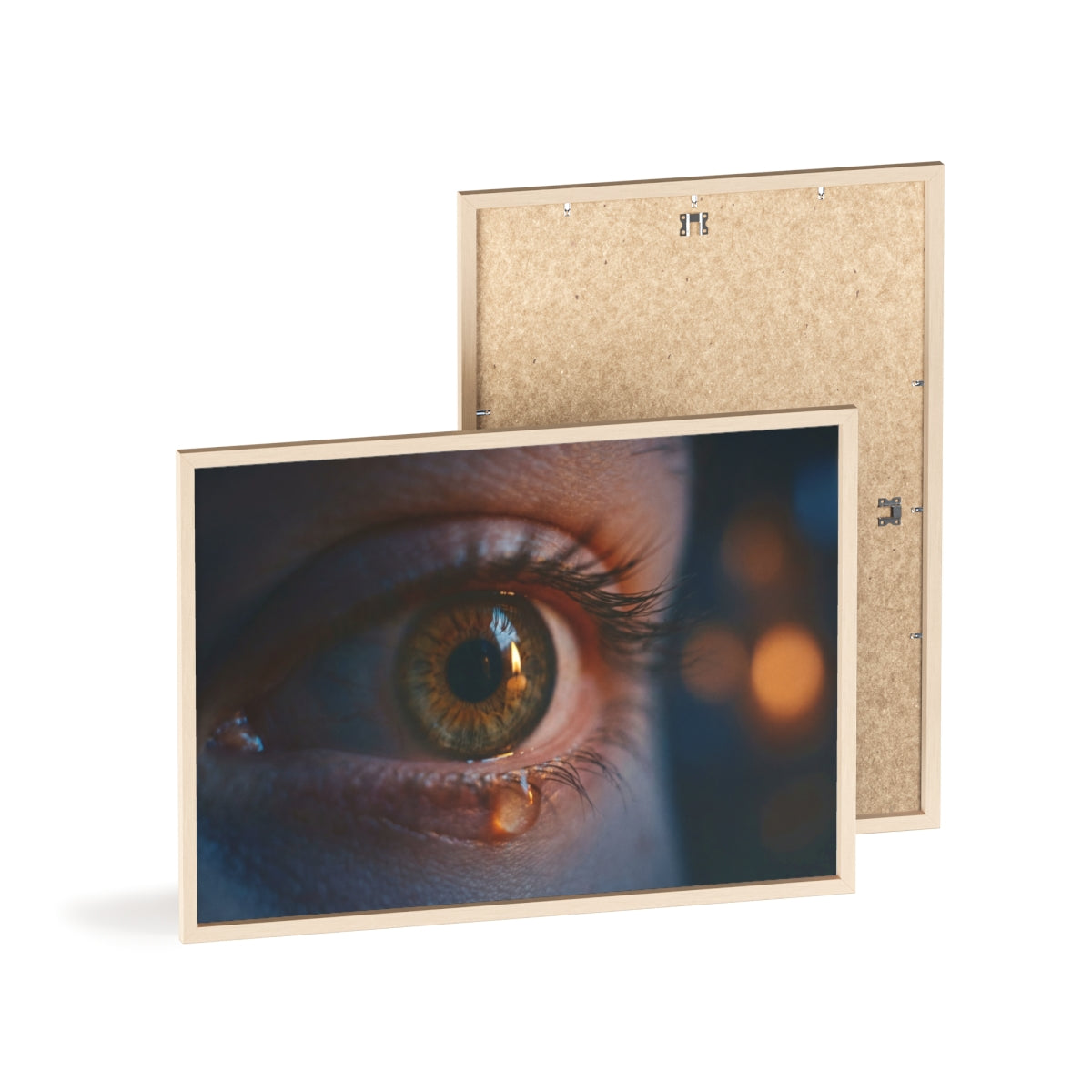 Poster mit Holzrahmen – Eye Art