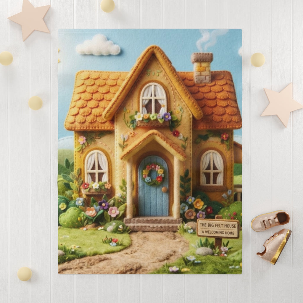Soft Fleece Baby Blanket - Felt Cottage Hug | Echovira...