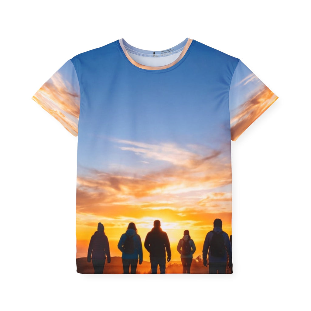 Kids Sports Jersey - Sunset Horizon | Echovira Gallery