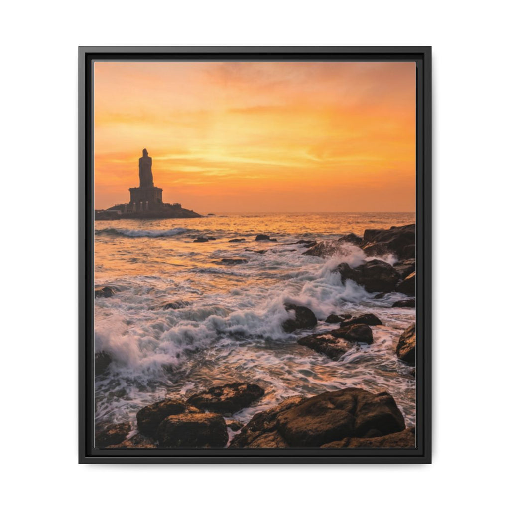 Framed Matte Canvas - Majestic Golden Coast