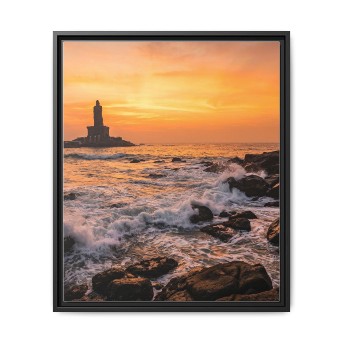 Framed Matte Canvas - Majestic Golden Coast