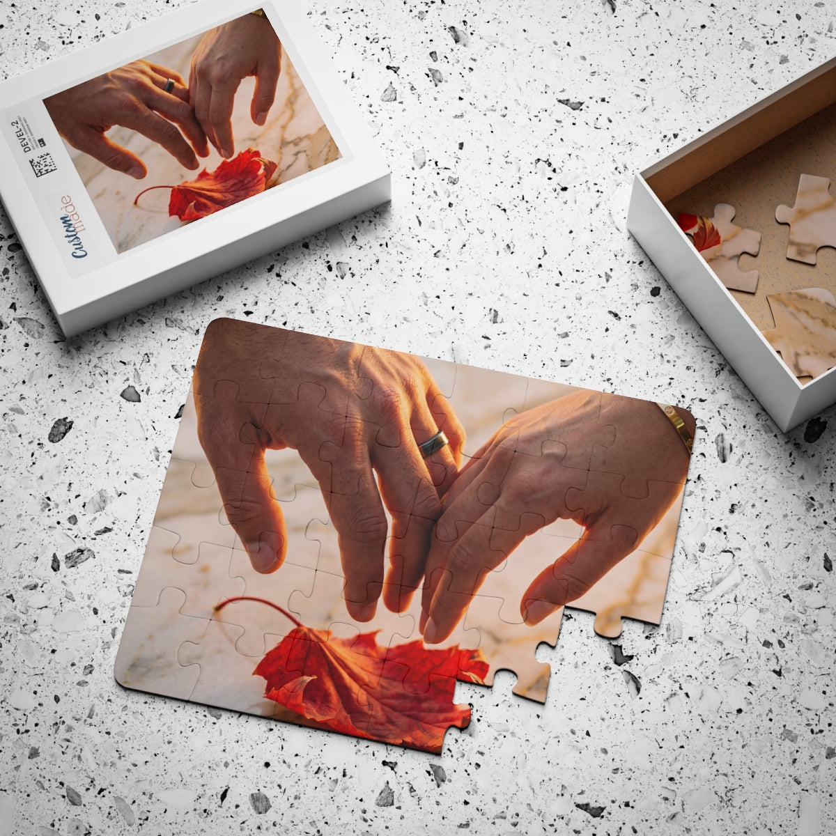 Autumn Leaf Hands Art Kids' 30-Piece Puzzle