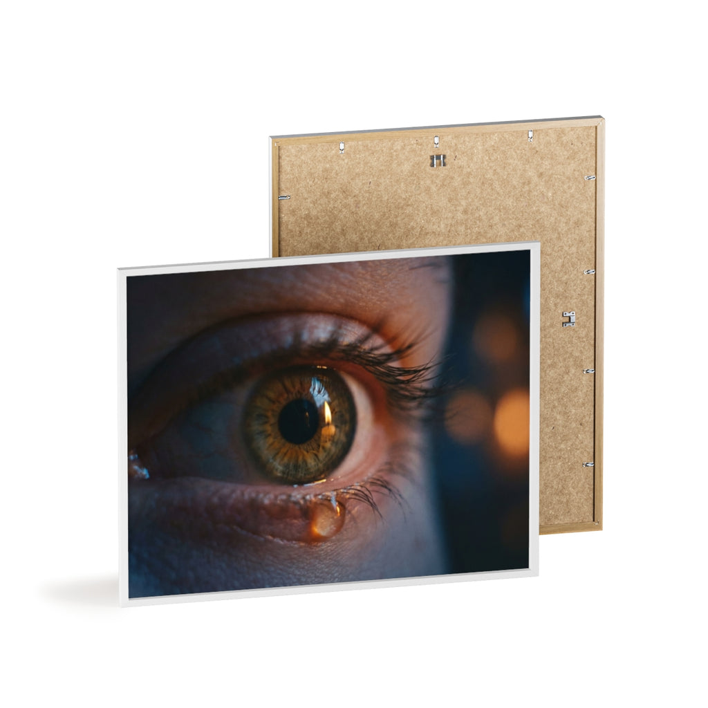 Poster mit Holzrahmen – Eye Art