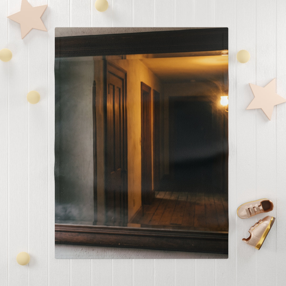Soft Fleece Baby Blanket Moody Hallway Art