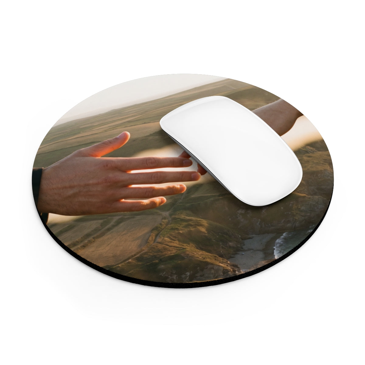 Mouse Pad - The Infinite Touch | Ethereal Coastal Art |...