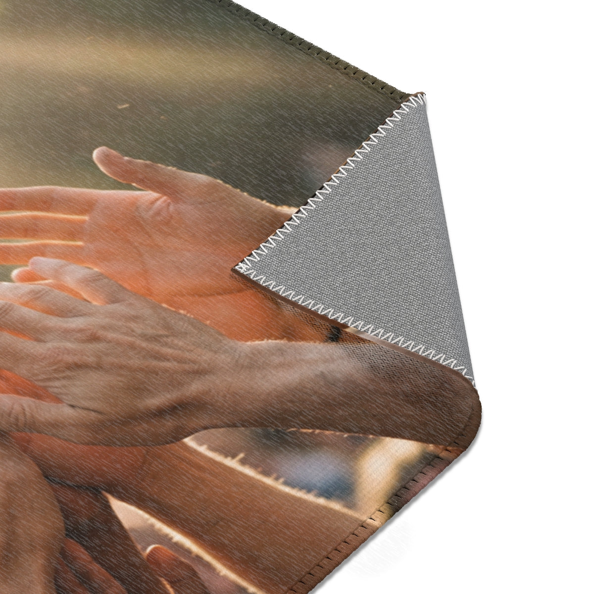 Area Rugs - Golden Rays of Unity Wall Art | Echovira Gallery
