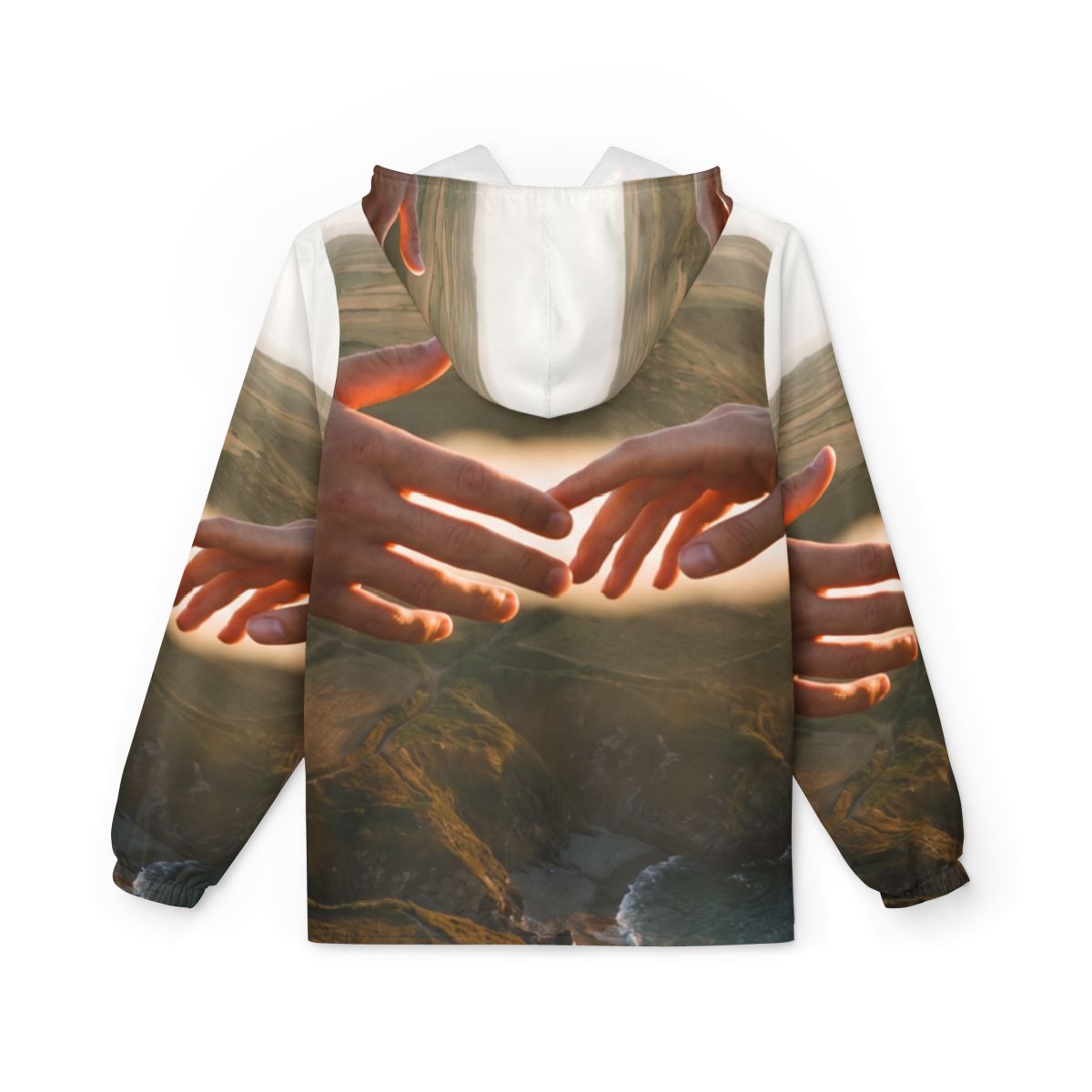 Unisex Windbreaker Jacket - The Infinite Touch | Ethereal......