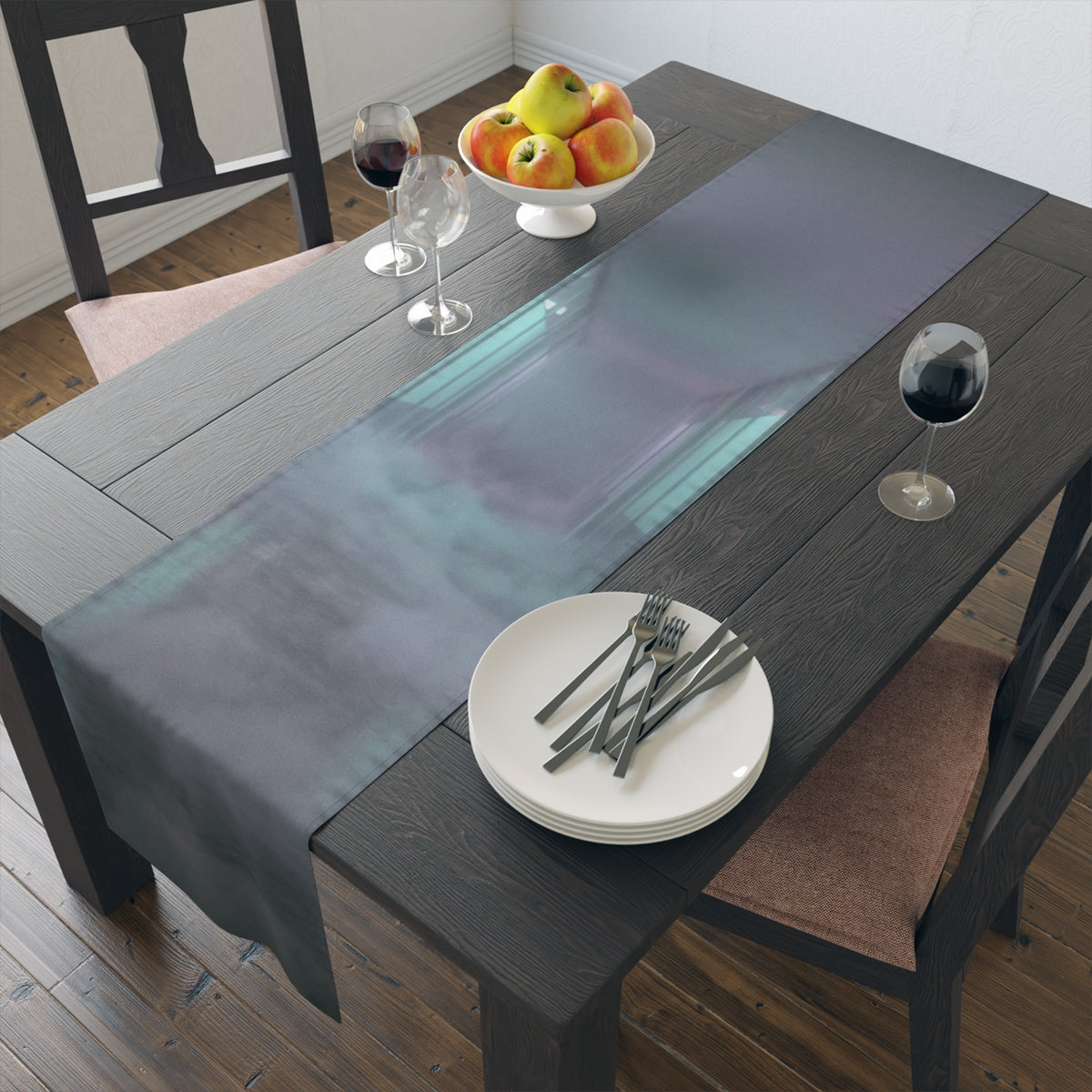 Table Runner - Liminal Fog | Echovira Gallery