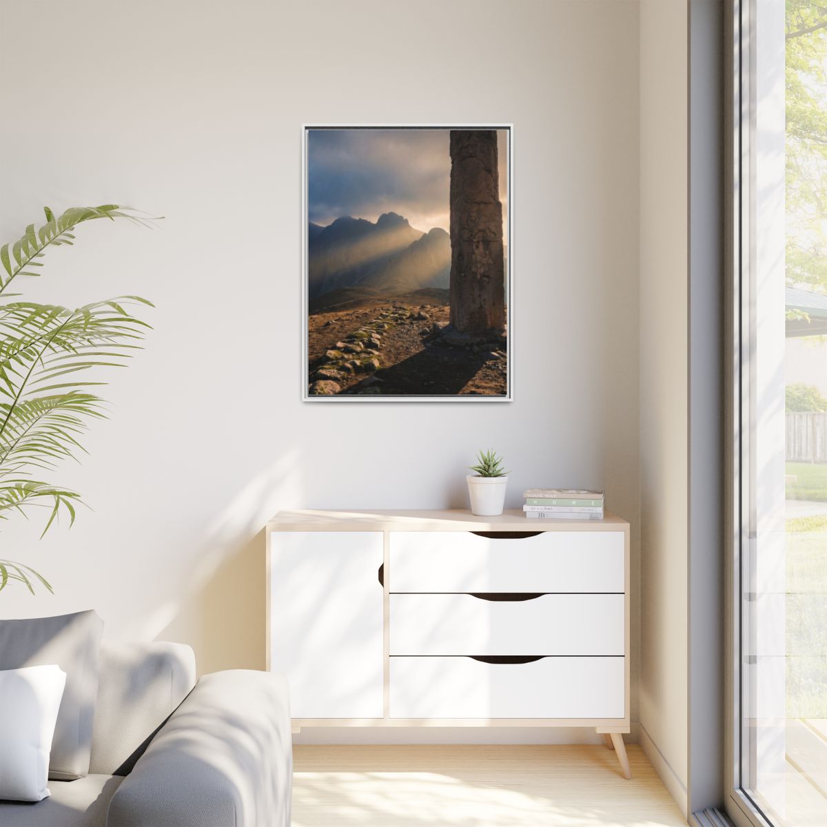 Matte Canvas, Framed - Mystic Monolith Ancient Persian... |...