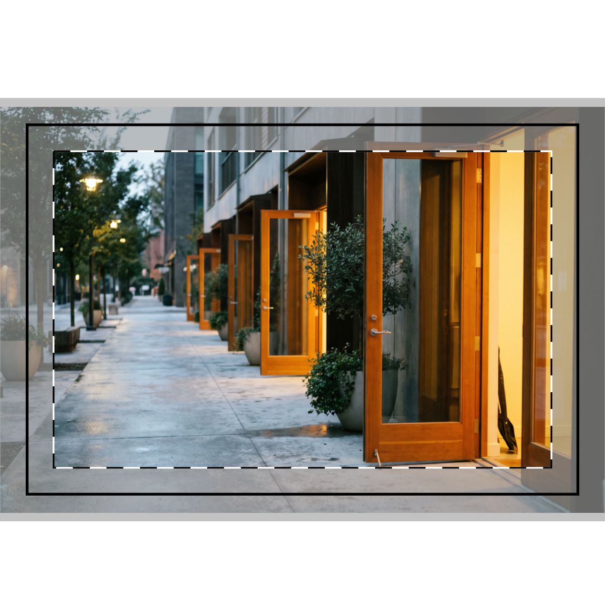 Hand Flag - Twilight Walkway Urban Banner (1 & 5 pcs) |...
