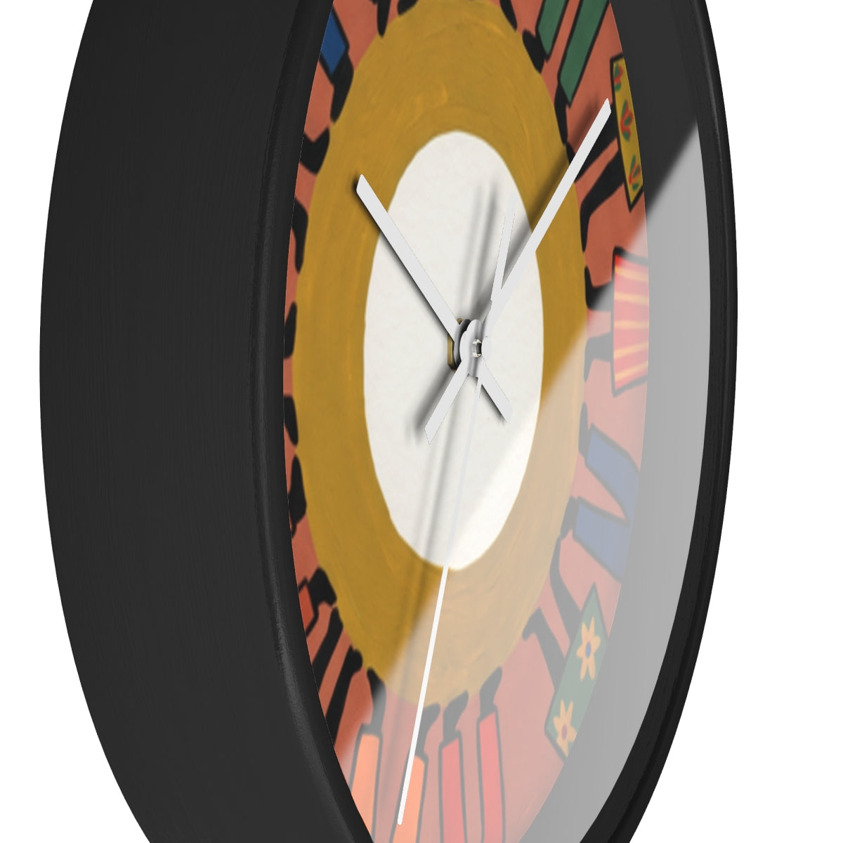 Wall Clock - Unity Mandala Folk Art | Echovira Gallery