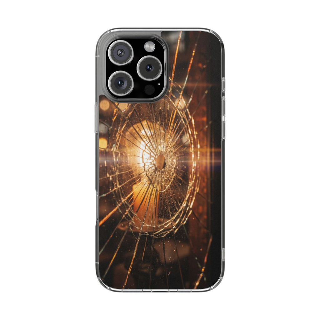 Clear Impact-Resistant Case - Fractured Glow