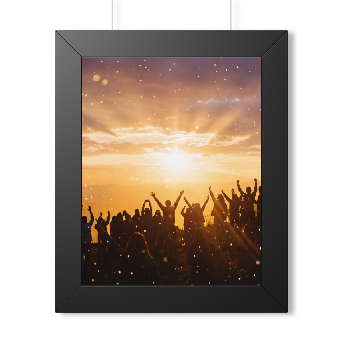 Framed Vertical Poster - Summit Ridge — Black (11×14, 12×16...