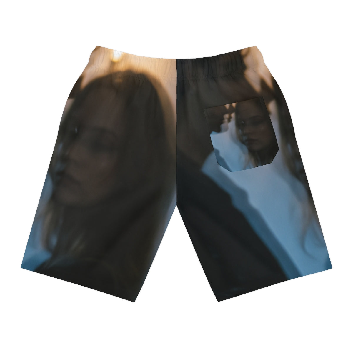 Midnight Reflections Long Shorts - Moody Gym Shorts |...