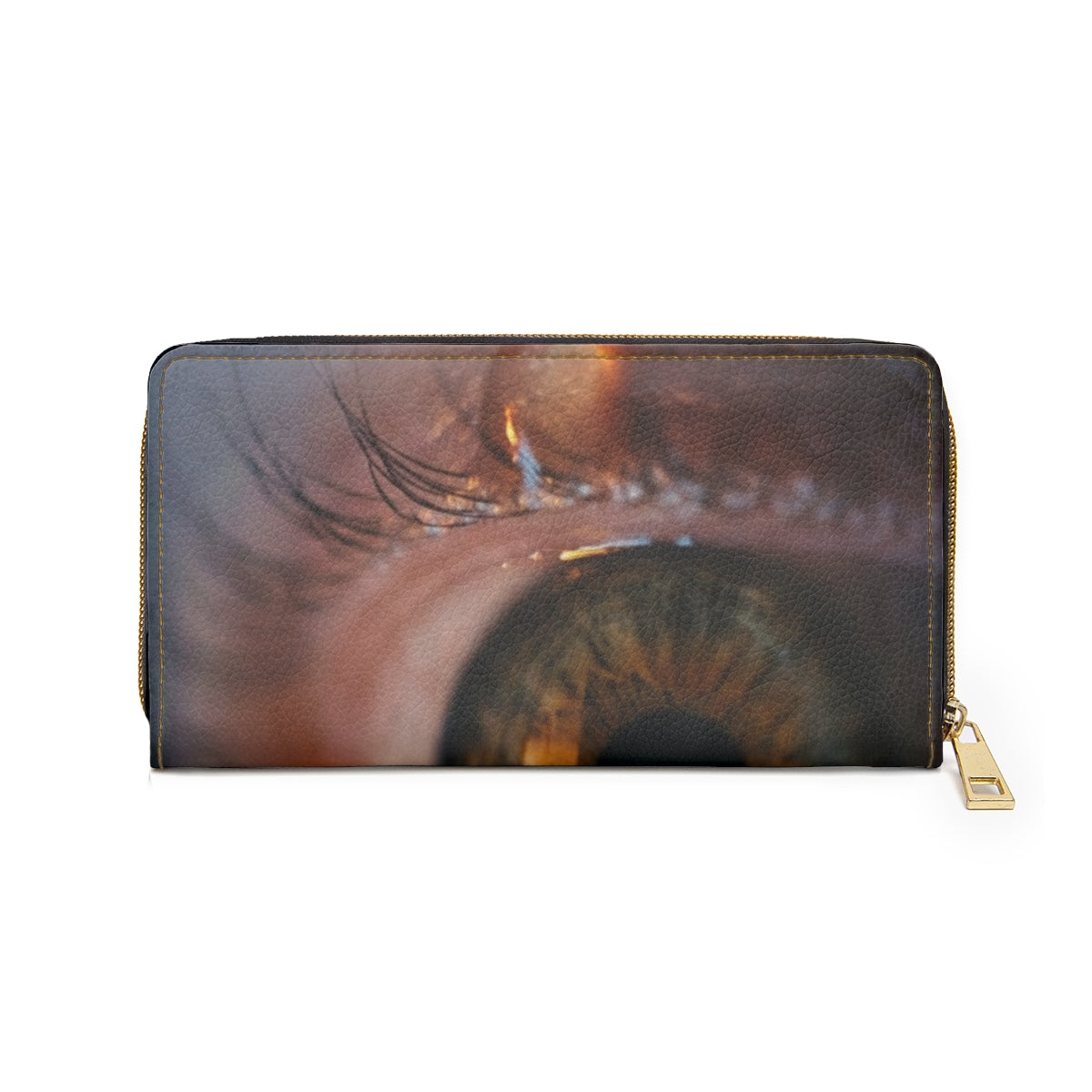 Zipper Wallet - Amber Iris Reflection Fine Art Print |...