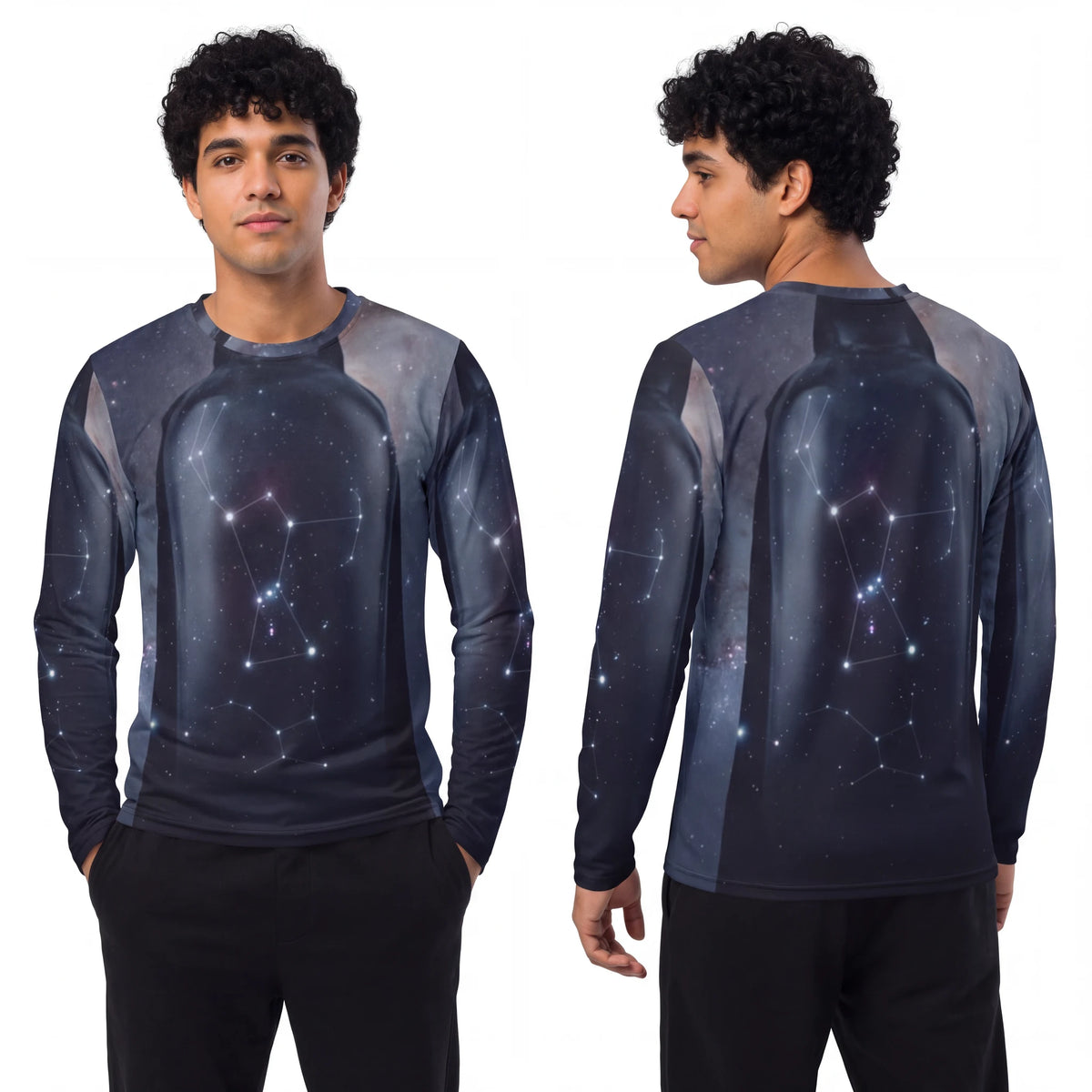 Men's Long Sleeve Shirt Orion Constellation Art