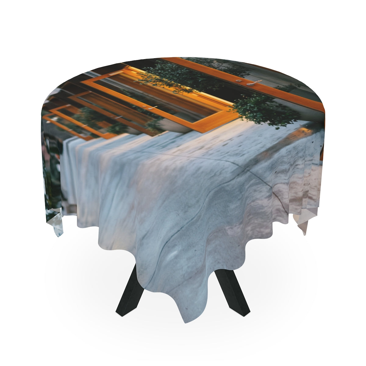 Tablecloth - Twilight Courtyard Dining | Echovira Gallery