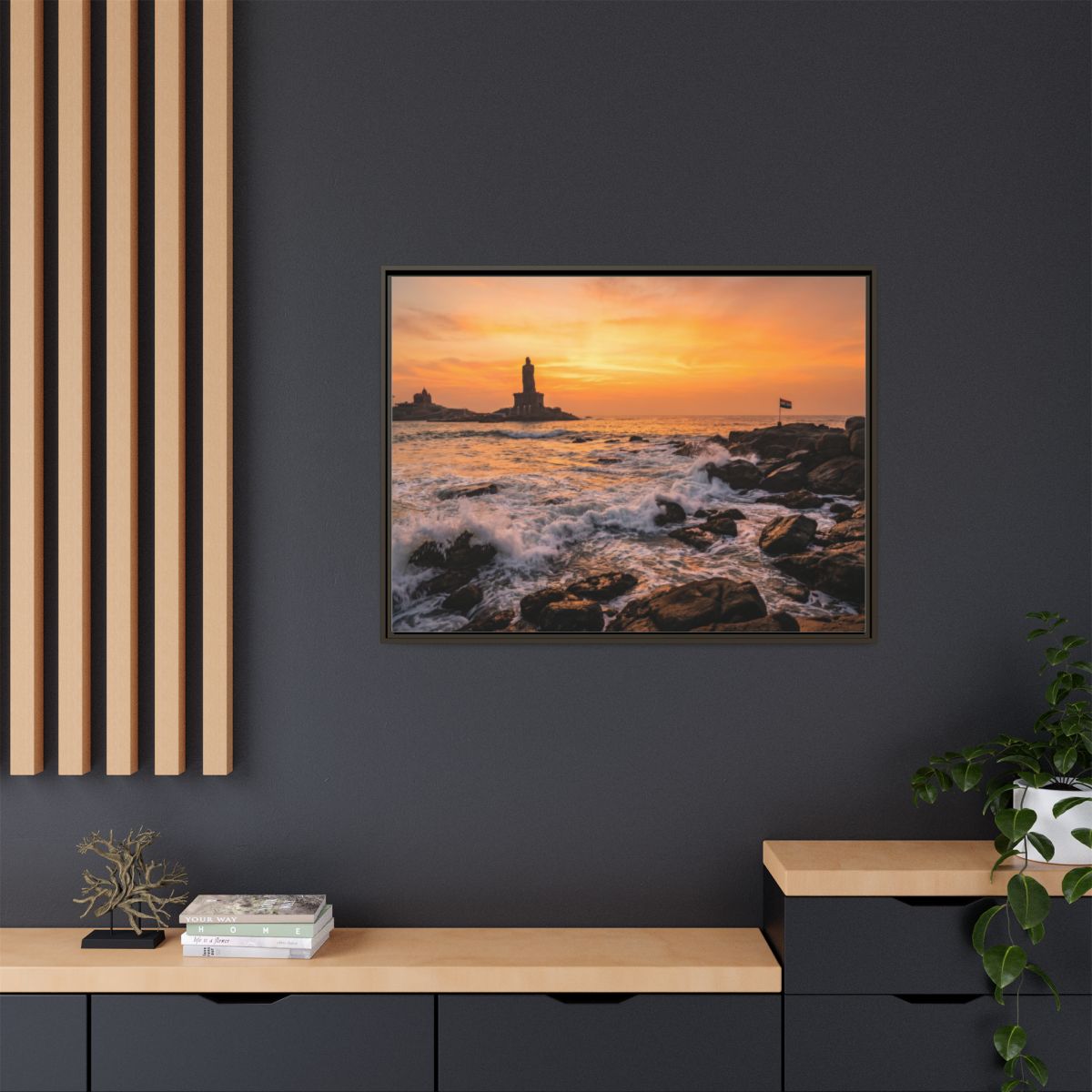 Framed Matte Canvas - Majestic Golden Coast