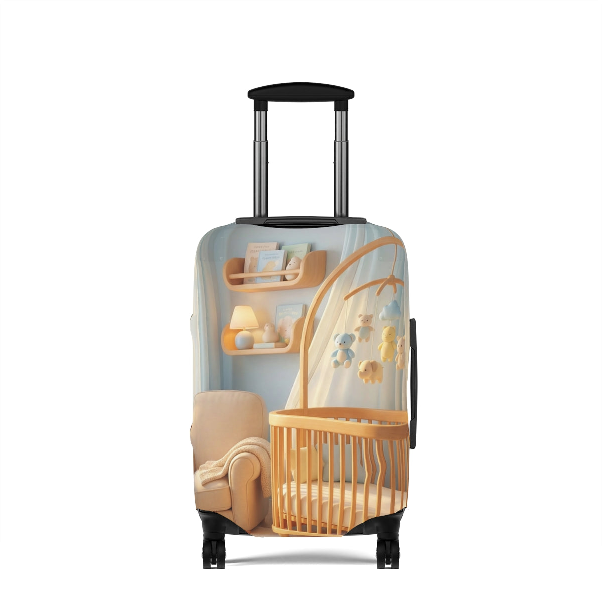 Cozy Aesthetic Luggage Cover - Safe Travels