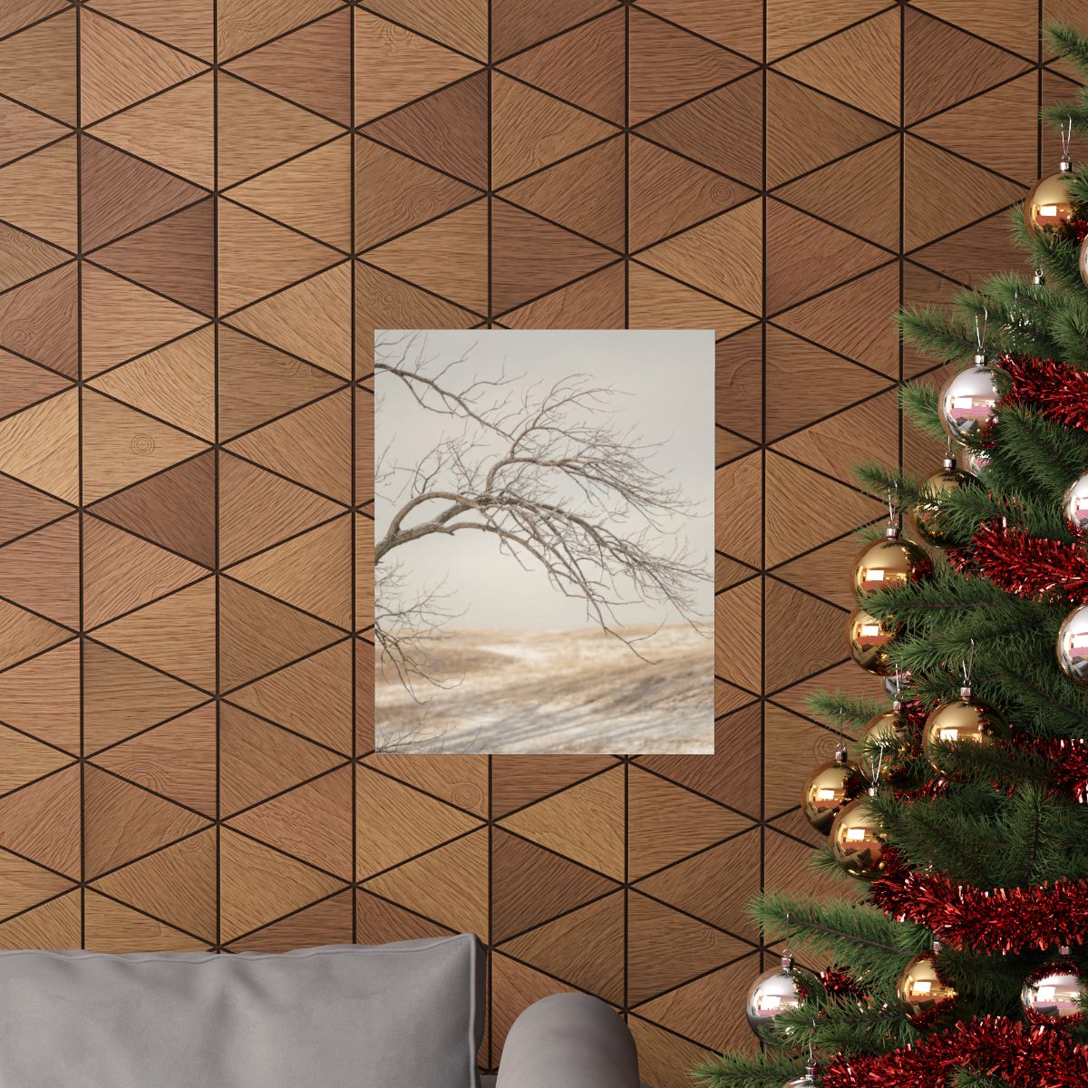 Matte Vertical Posters - Winter Branch Solitude Landscape......