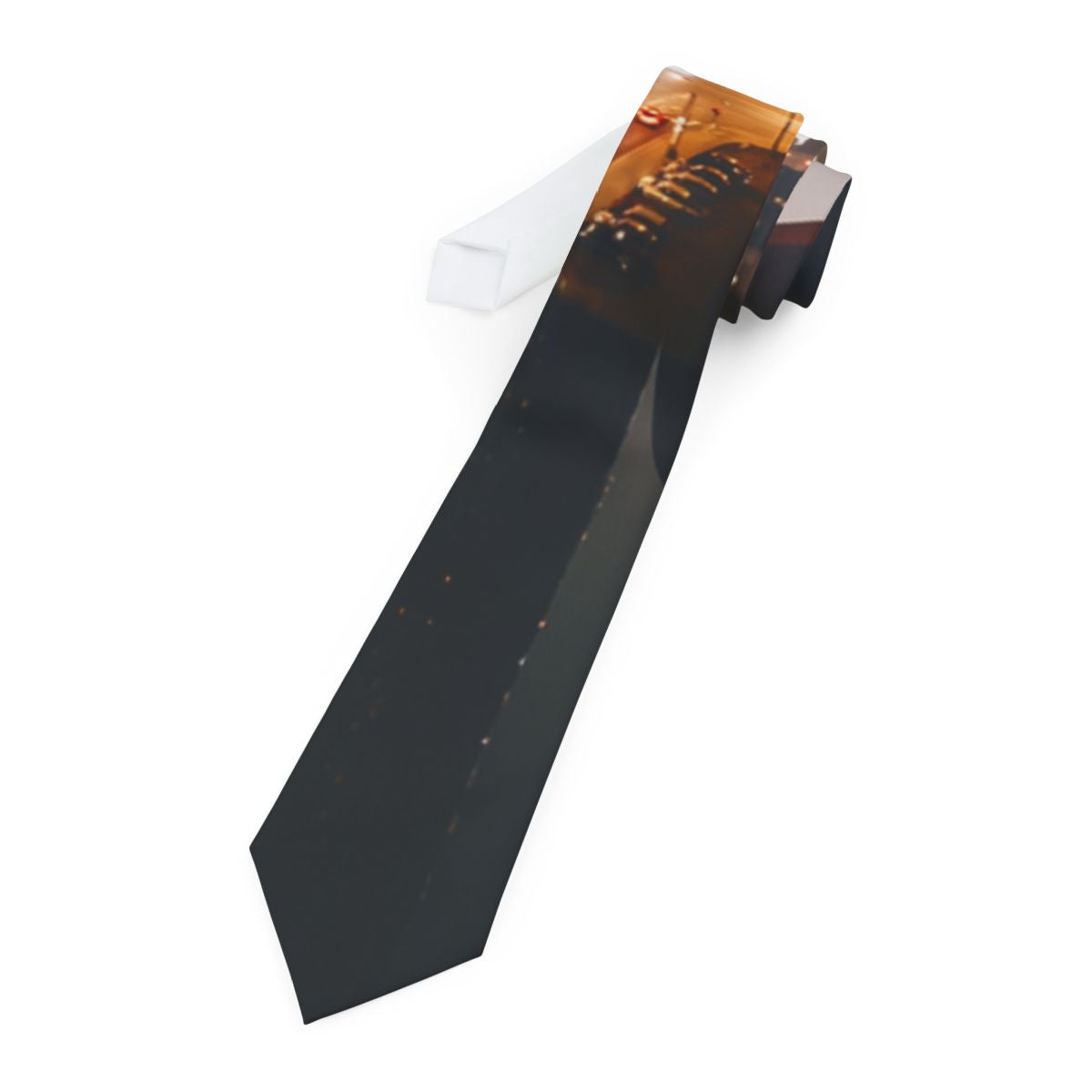 Necktie - Midnight City Skyline Romance | Echovira Gallery