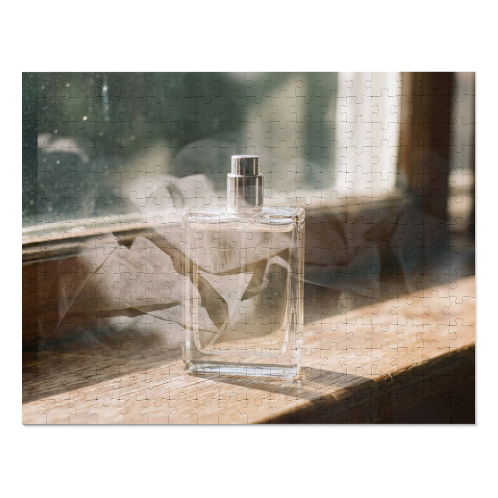 Jigsaw Puzzle with Tin - Golden Hour Perfume Still Life Wall...