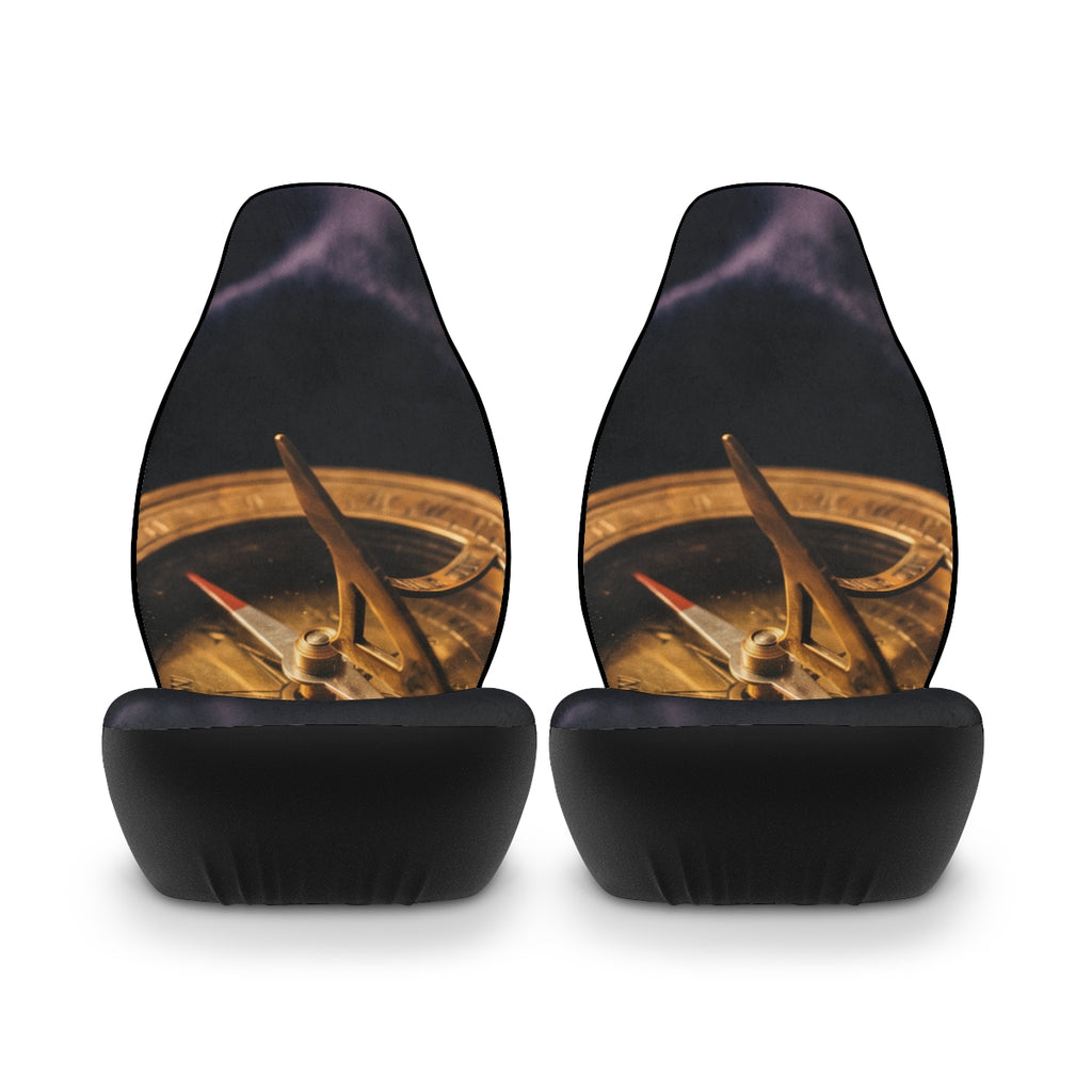 Vintage Brass Sundial Car Seat Covers