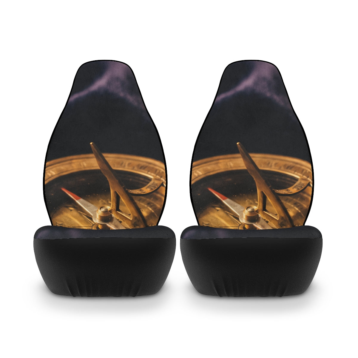 Vintage Brass Sundial Car Seat Covers