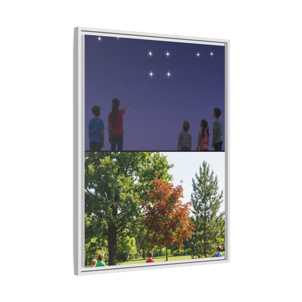 Framed Matte Canvas - Discovery — White / 1.25"