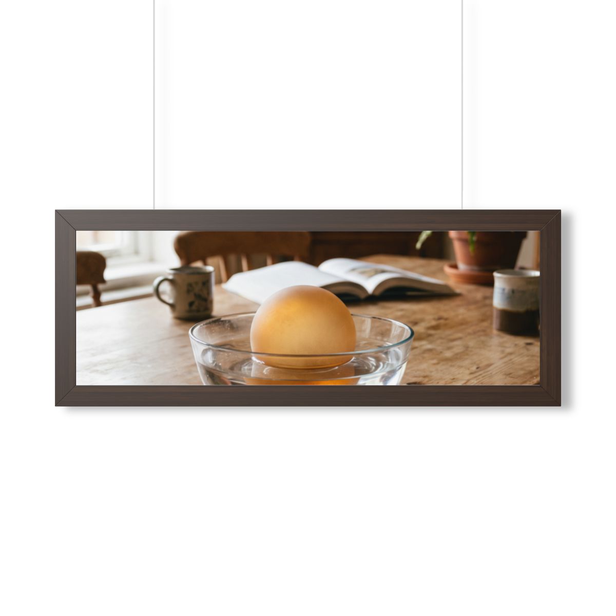 Framed Horizontal Poster - Amber Sanctuary — Walnut (14×11...