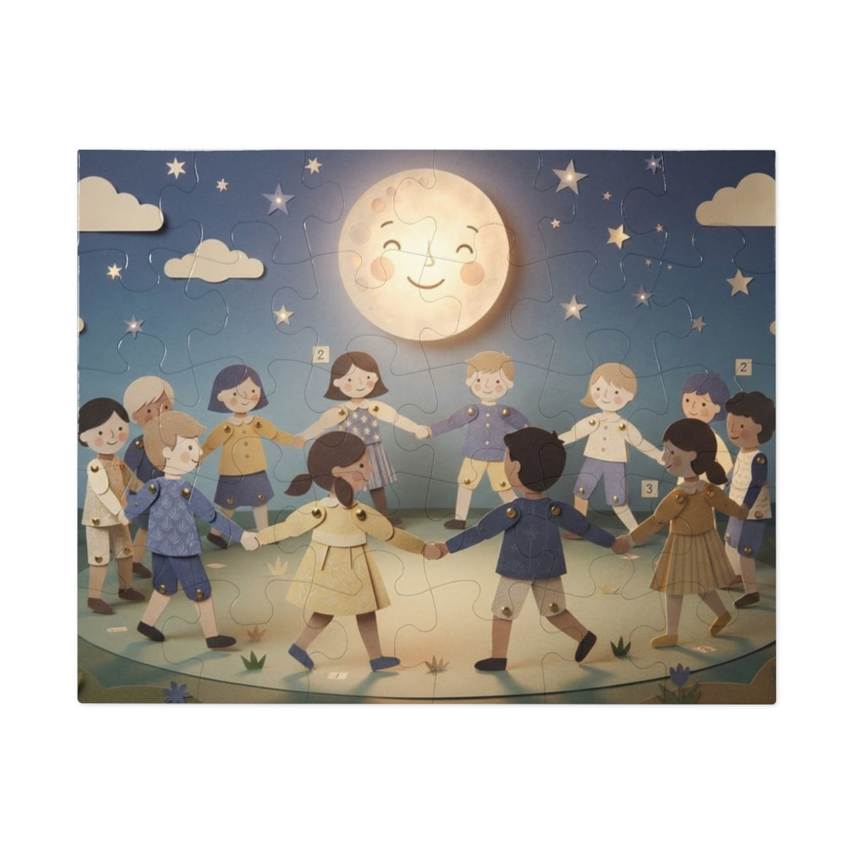 Jigsaw Puzzle with Tin - Moonlit Paper Dance (30, 110, 252...