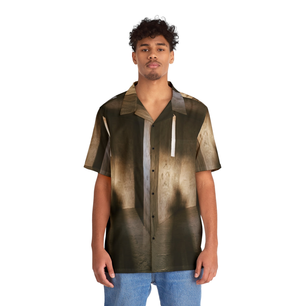 Men's Hawaiian Shirt - Shadows of the Citadel moody... |...